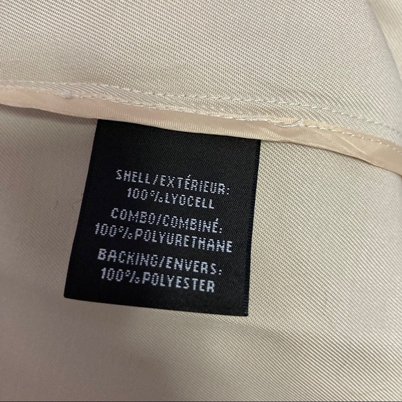 This NEW tan rap coat is from Badgley mischka - Picture 9 of 11